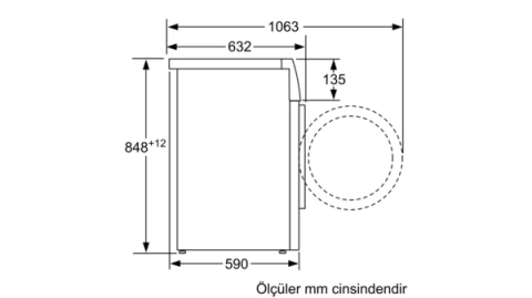 Profilo CMJ10181TR 8 Kg 1000 Devir Çamaşır Makinesi