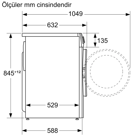 Profilo CGA141X1TR 9 Kg 1000 Devir Çamaşır Makinesi