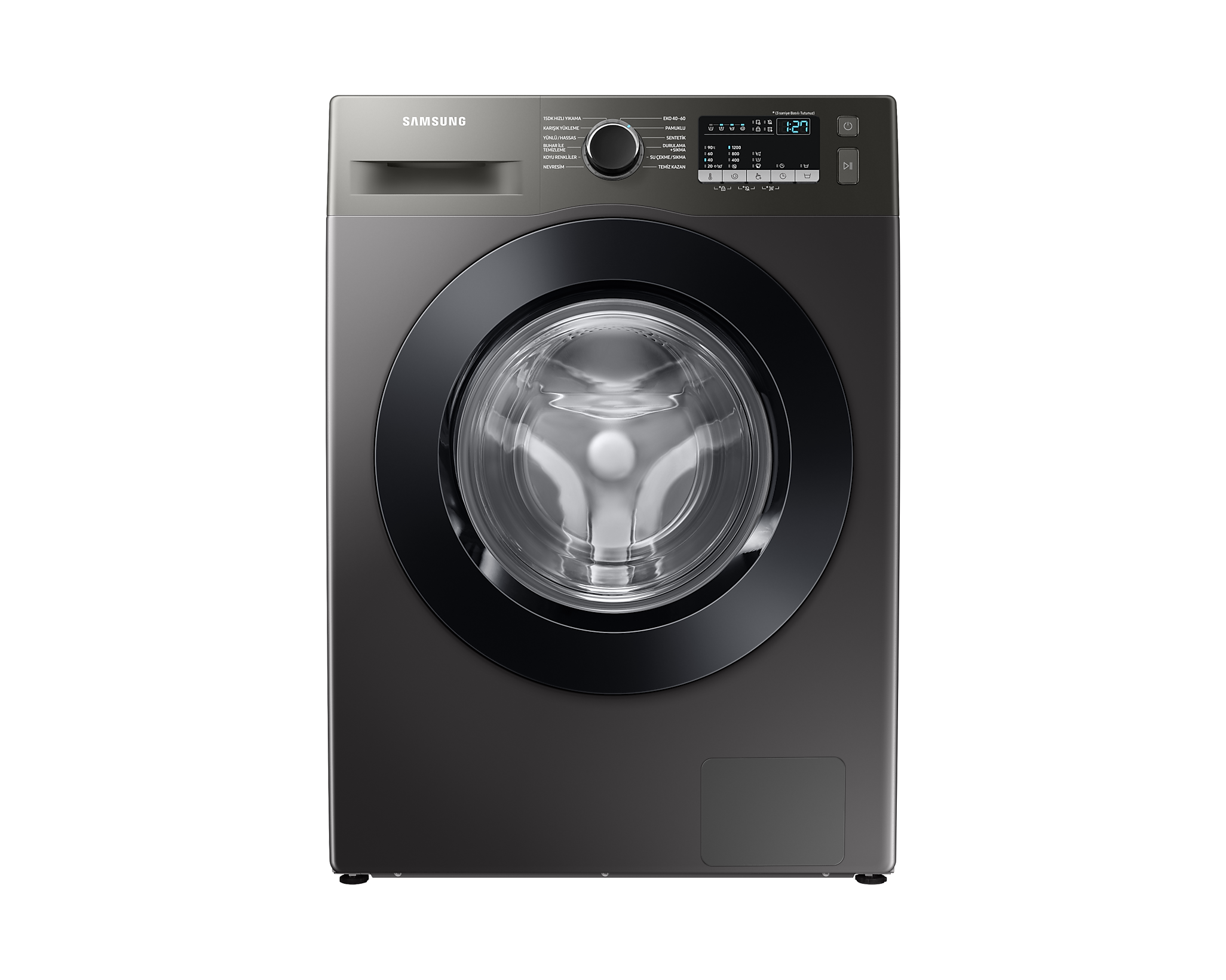 Samsung WW80T4020CX/AH 1200 Devir 8 kg Siyah Çamaşır Makinesi