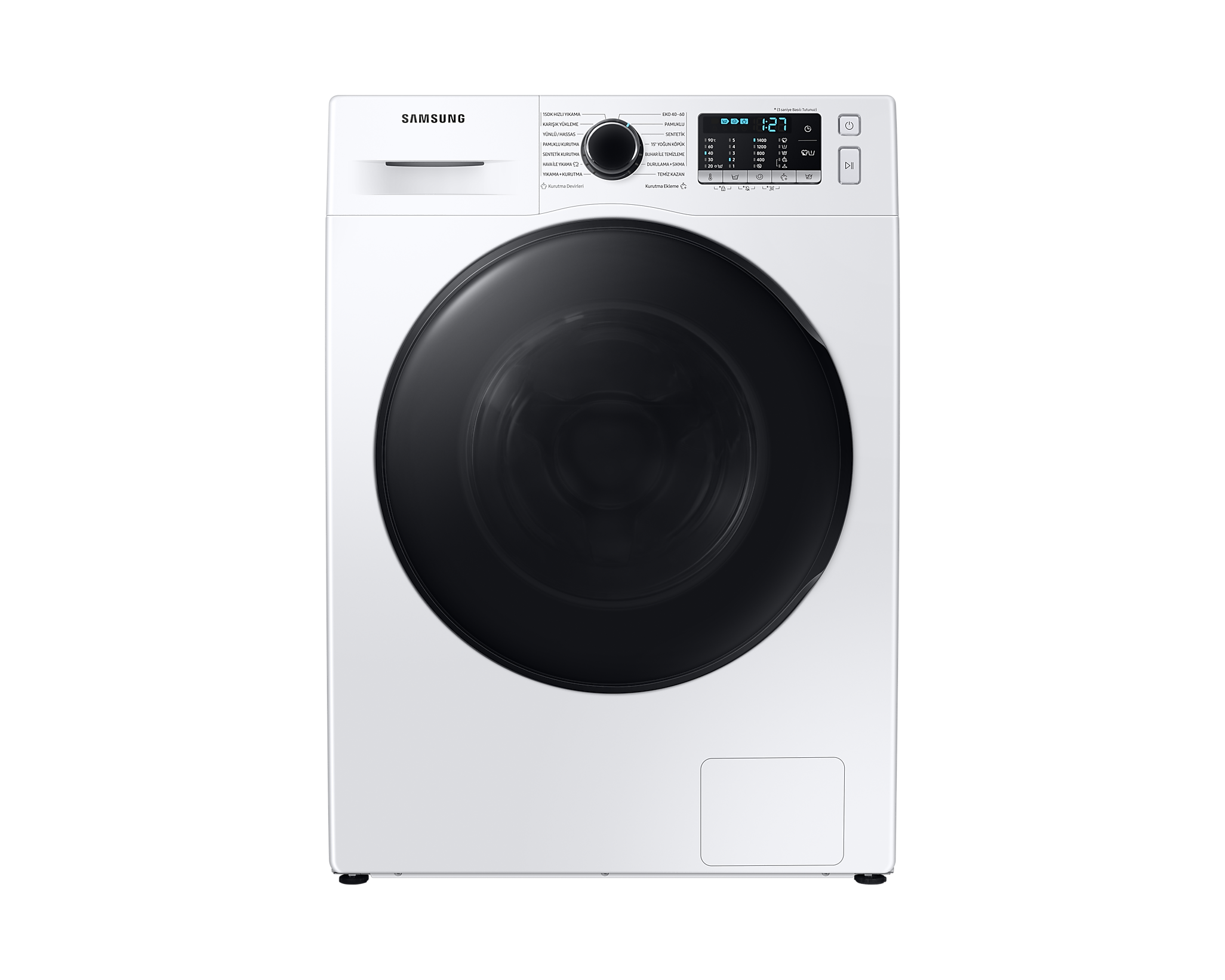 Samsung WD90TA046BE1AH Air Wash 1400 Devir 9 kg / 6 kg Kurutmalı Çamaşır Makinesi