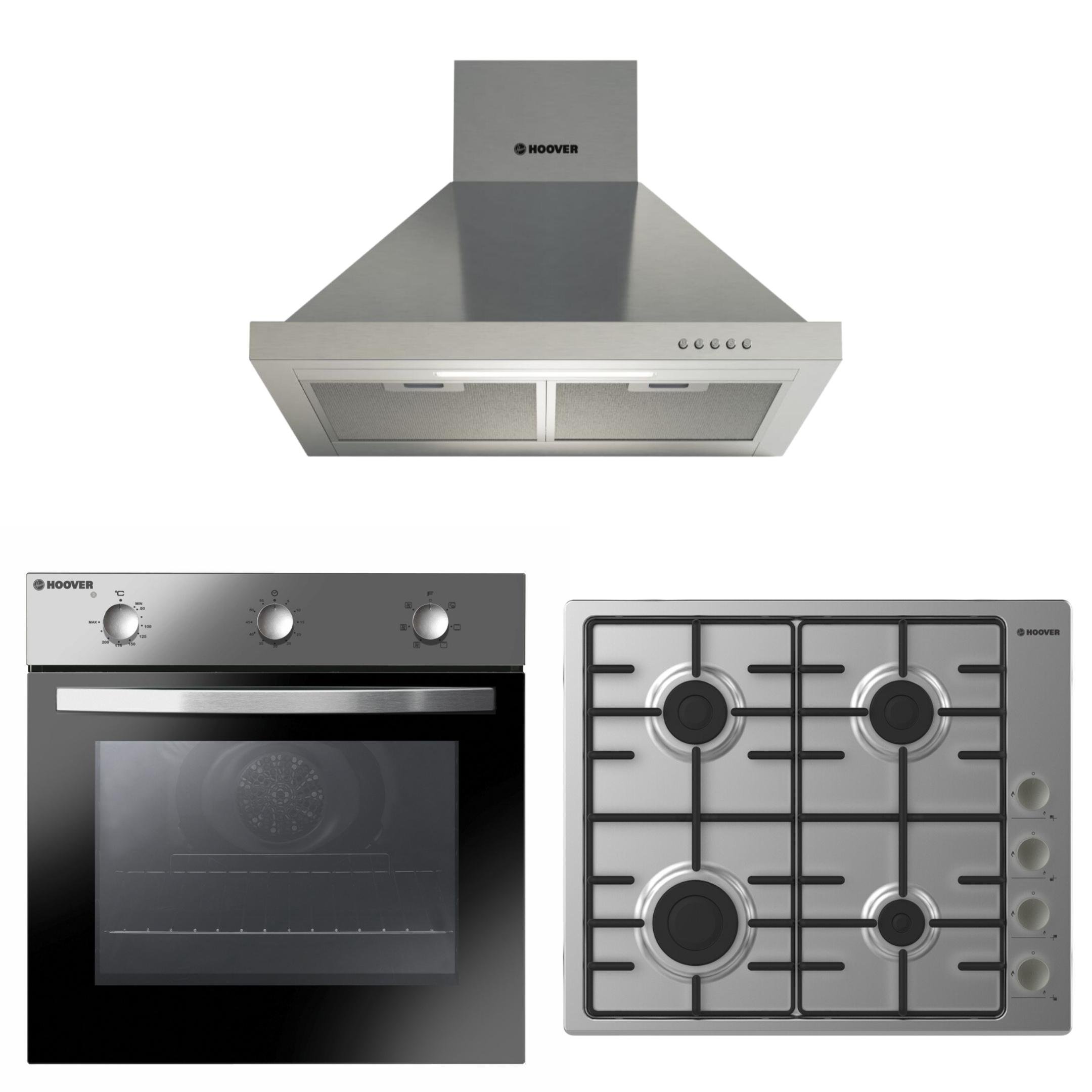 HOOVER İNOX FIRSAT SET (HCH6MXTK - HHW6LMX - HON602X)