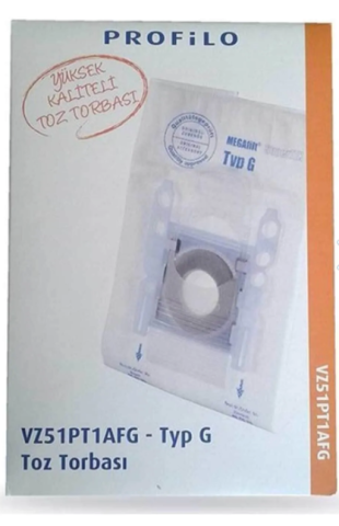 PROFİLO VZ51PT1AFG Orjinal Süpürge Bez Toz Torbası 1 KUTU