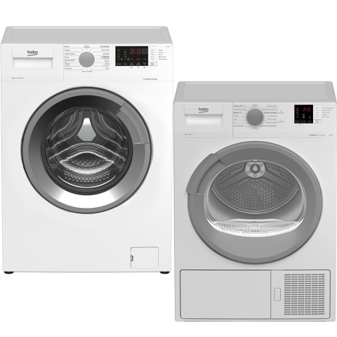 Beko KM 80 - CM 8101 T 8 Kg Fırsat Kurutma Çamaşır Paketi