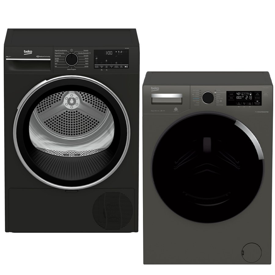 Beko KM 91 BMG  - BK 9121 PRMG Lüx Kurutma Çamaşır Paketi