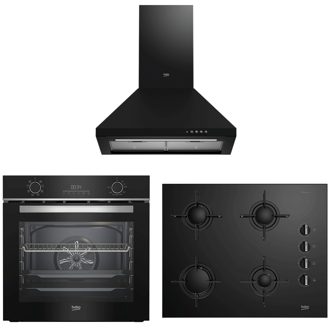 Beko Siyah Fırsat Set (ADP 61420 S - BFC 430 S - BOCD T 6510 ES)