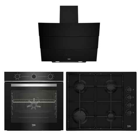 Beko 3'Lü Siyah Set (ADE62540S - BFC 320 S - BOMD D 6110 ES)