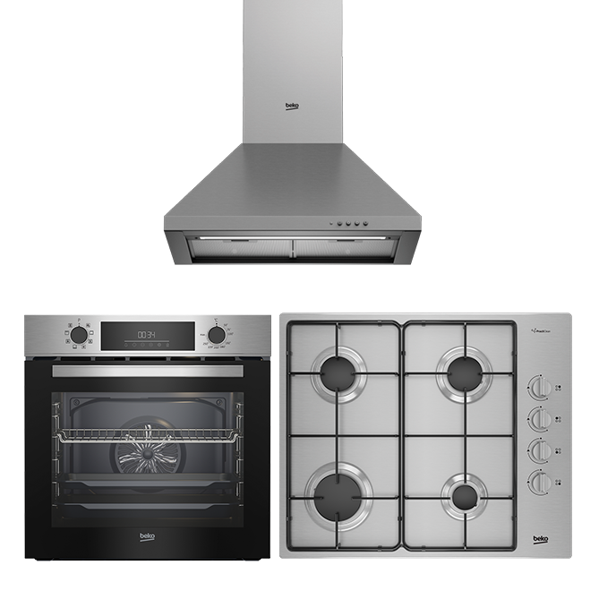 Beko Eco Inox Set (ADP 61420 I - BFM 430 I - BOMD D 6110 EI)