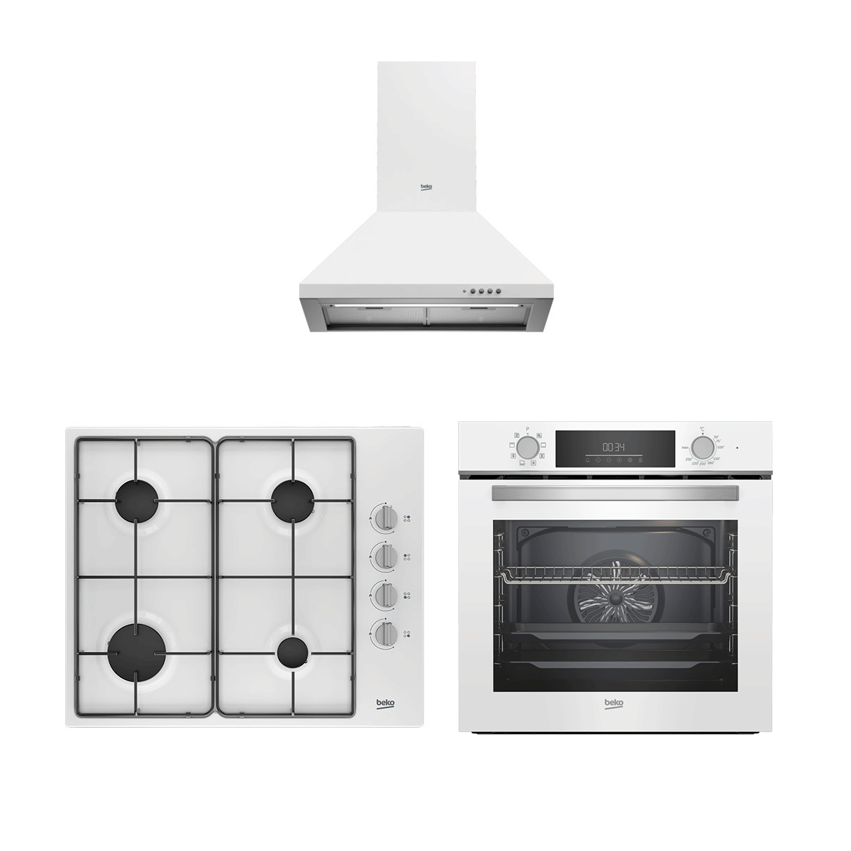 Beko Eco Beyaz Plus Set (ADP 61420 B - BFC 430 B - BOMD D 6110 EB)