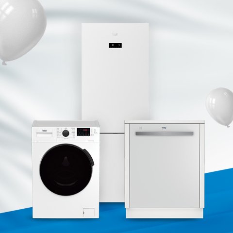 Beko Beyaz Cam Paket