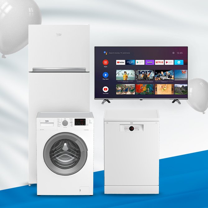 Beko Beyaz Smart TV'li Çeyiz Paketi