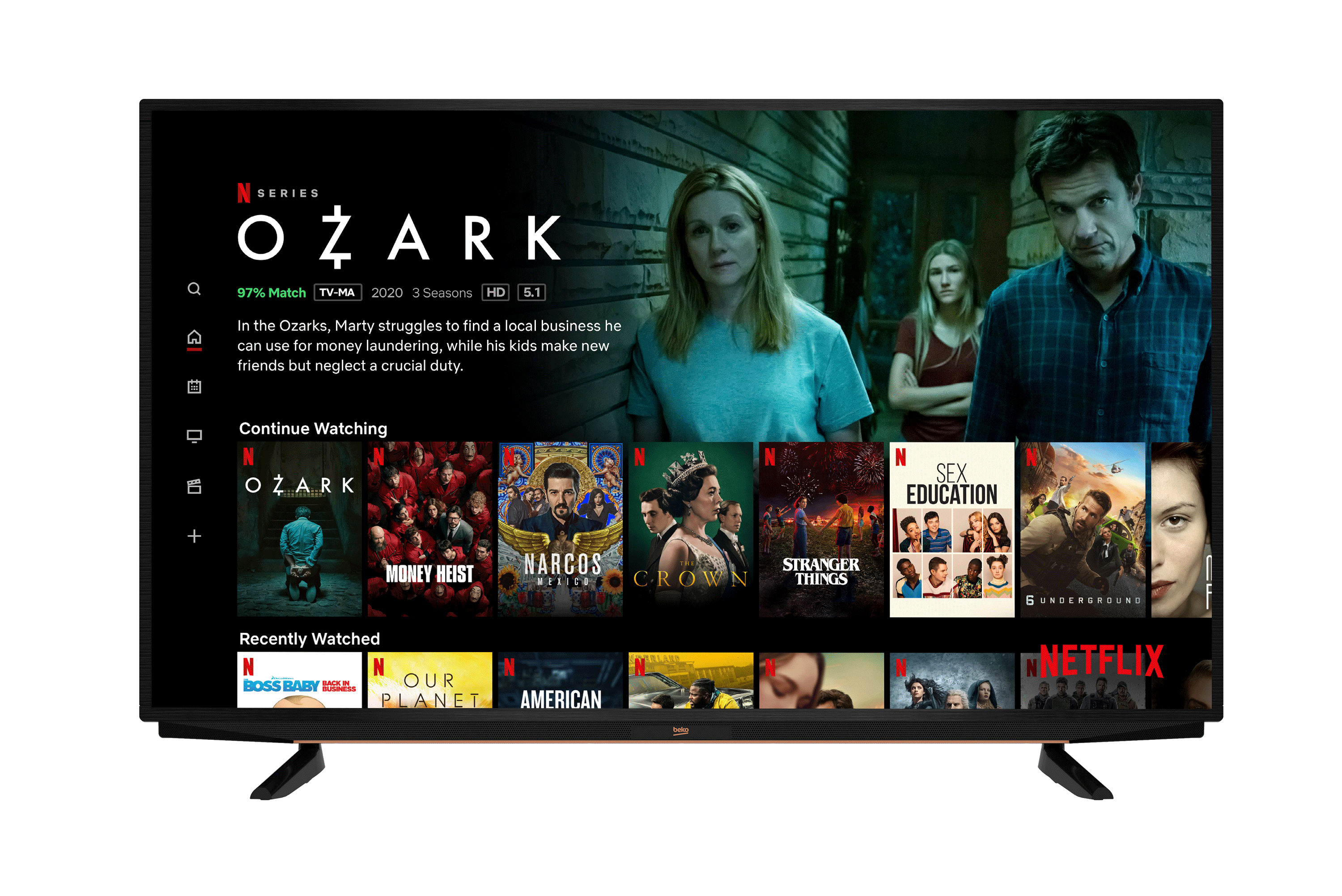 Beko Crystal Pro B50 A 850 B / 4K Smart 50'' 126 Ekran TV