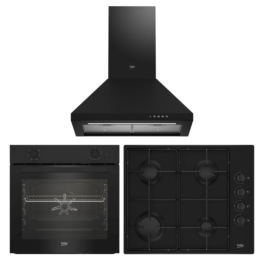 Beko Siyah Set (BFM 310 S - BOMD D 6110 ES - ADP 61420 S)